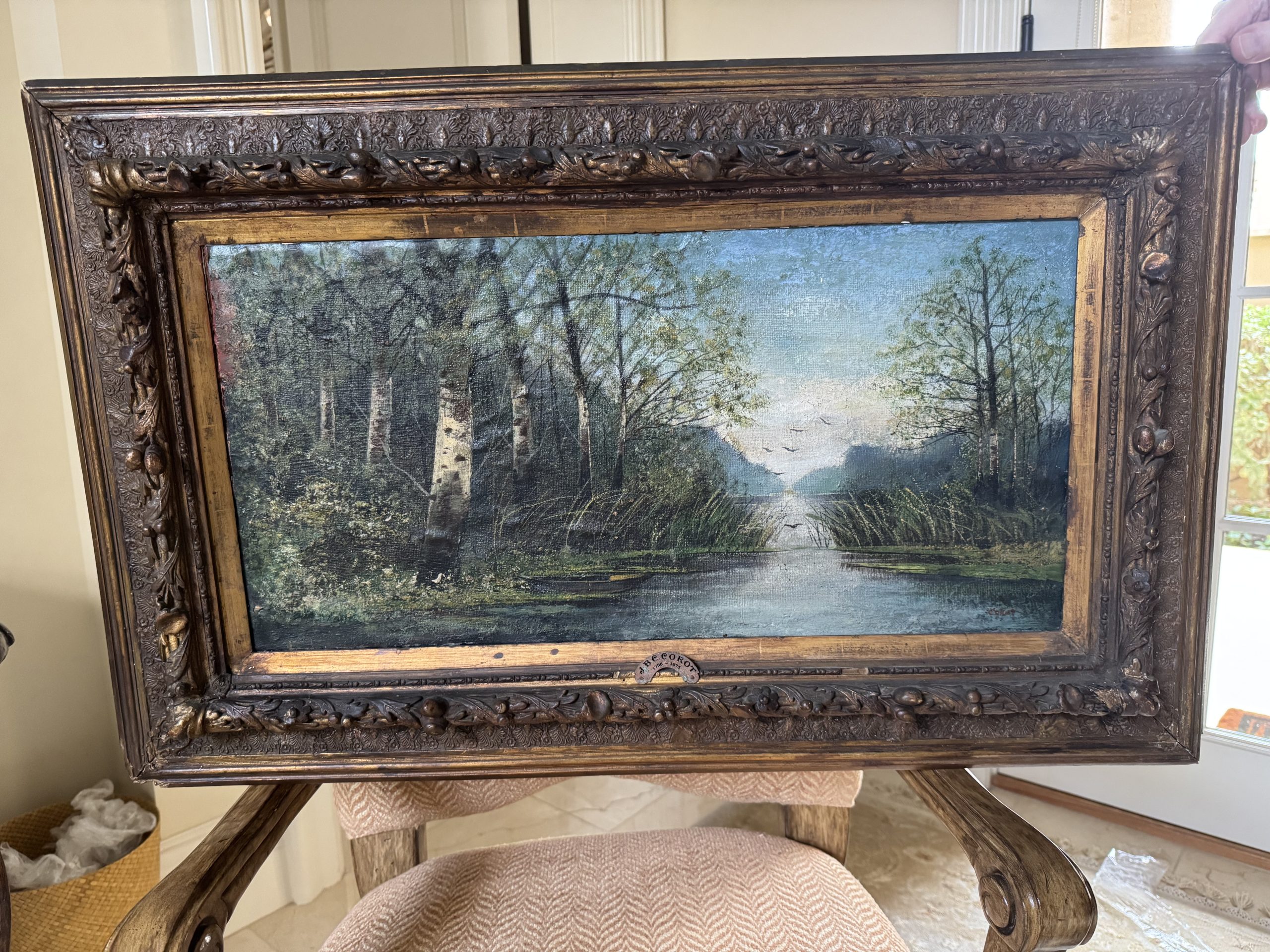 Authentic Corot in Original Frame (3)