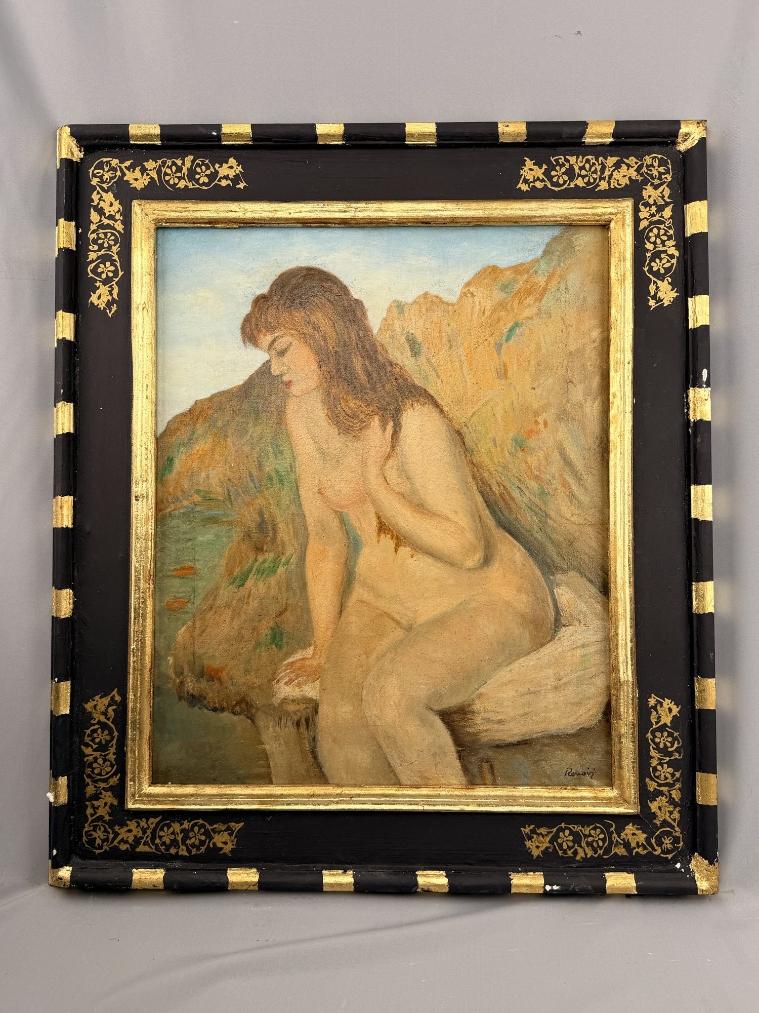 “The Seated Bather” Pierre-Auguste Renoir
