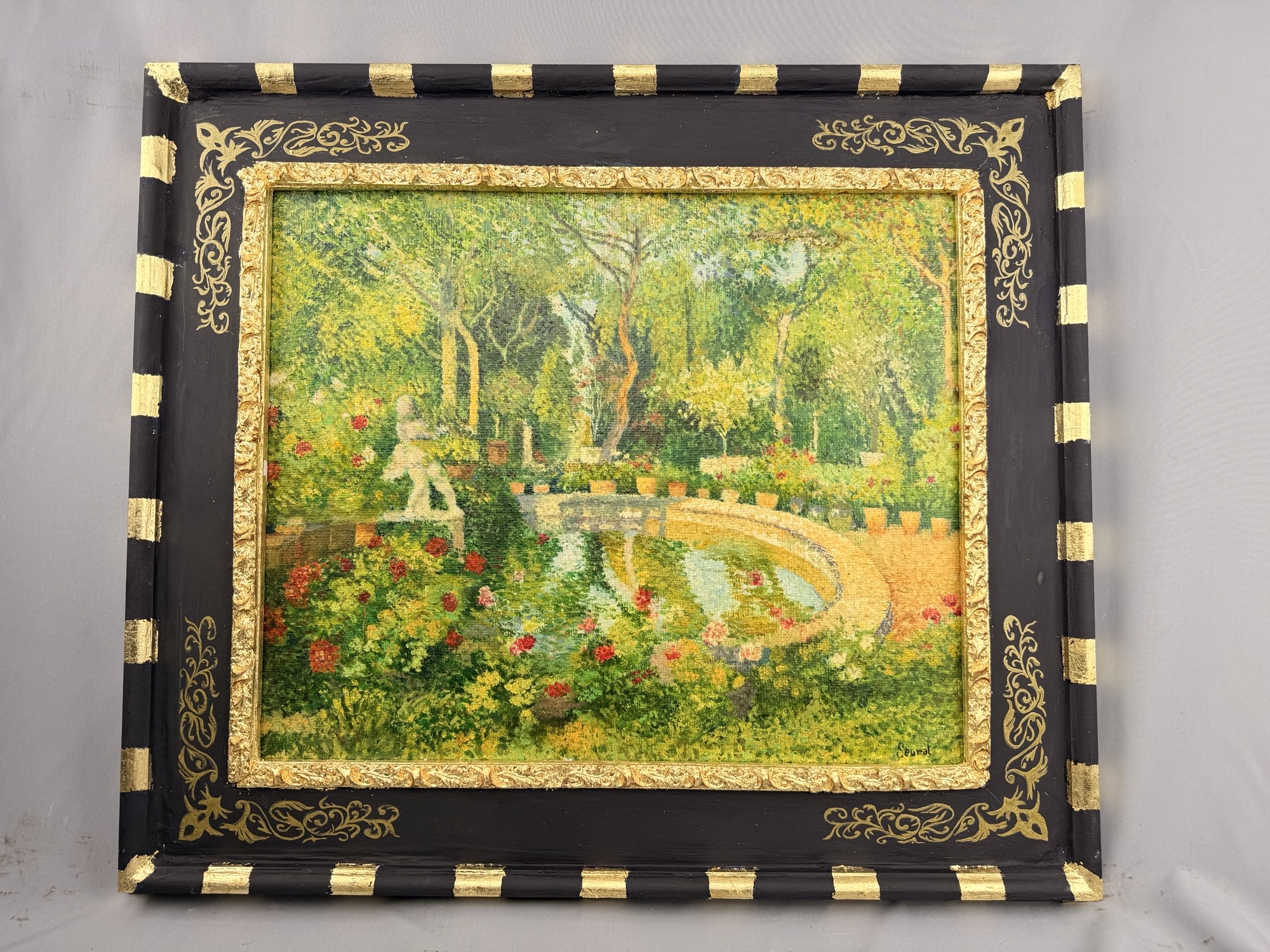 Antique Seurat Oil