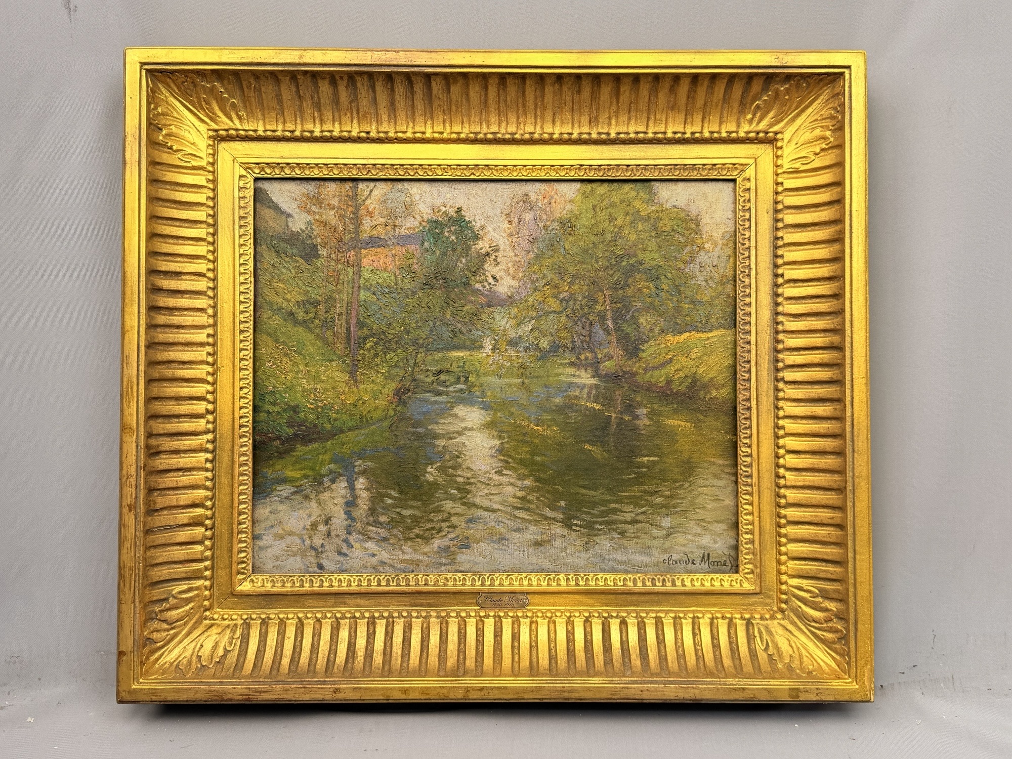 Antique Museum Oil by Claude Monet